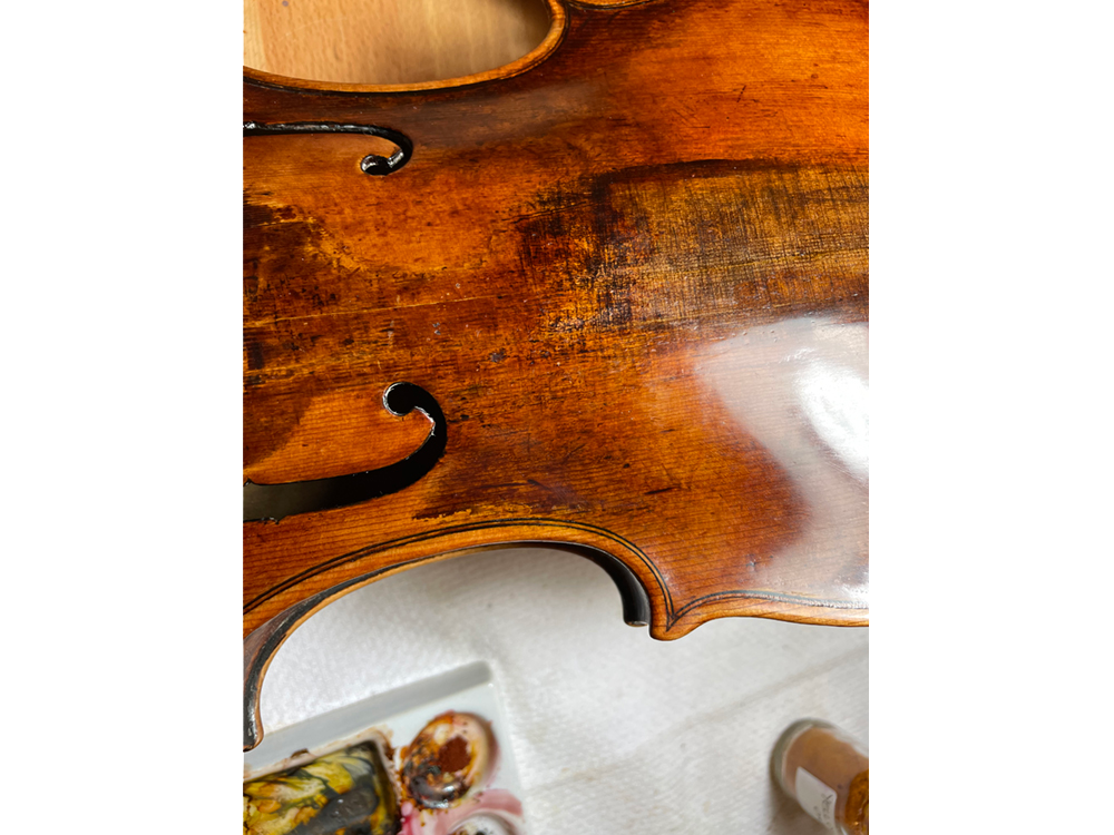 Restaurierung Geige